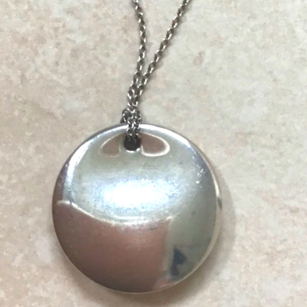 Authentic Tiffany and Company disc necklace
